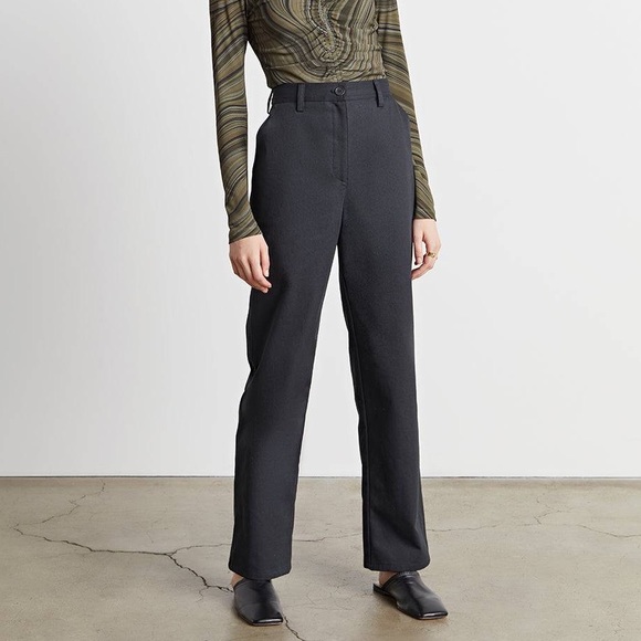 WhoWhatWear LISA High-Waisted Wide Leg Pants in Black Size L New w/Tag $135 - Picture 8 of 8